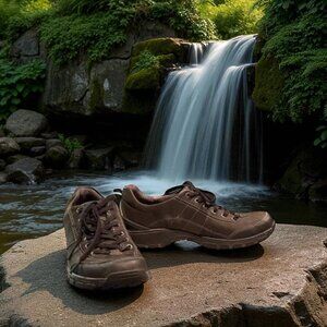 Clarks WaveWalk Waterproof Leather Walking Sneakers